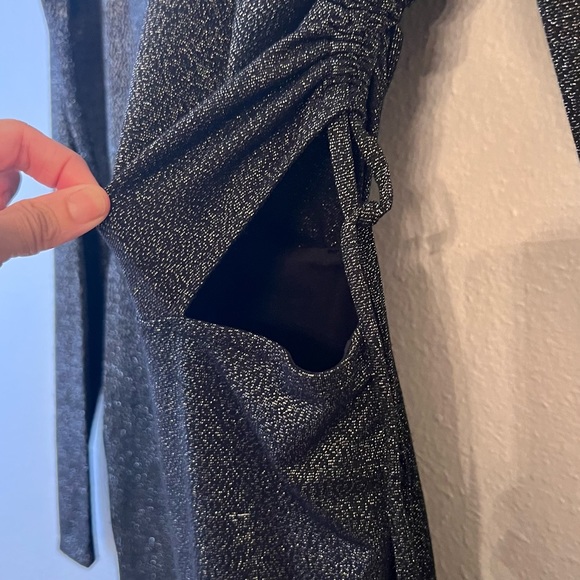 NWT Bodycon dress Jessica Simpson black and silver size XS - Picture 6 of 11